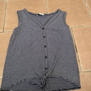 stripe navy tank top